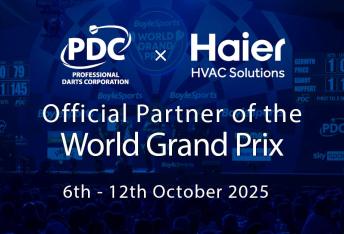 Haier HVAC Solutions Extends Partnership with the Professional Darts Corporation for the 2025 / 2026 Calendar Year