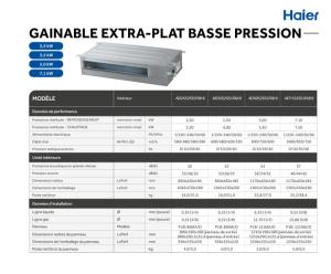 Gainable Basse Pression Multisplit - Com. - FR