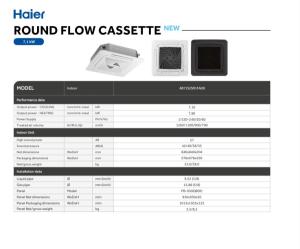 Round Flow Cassette Multisplit - Com. - ENG