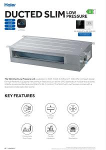 Slim Duct Low Pressure Monosplit - Com. - ENG