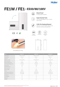 EWH FE1W/FE1 - Heating - ENG